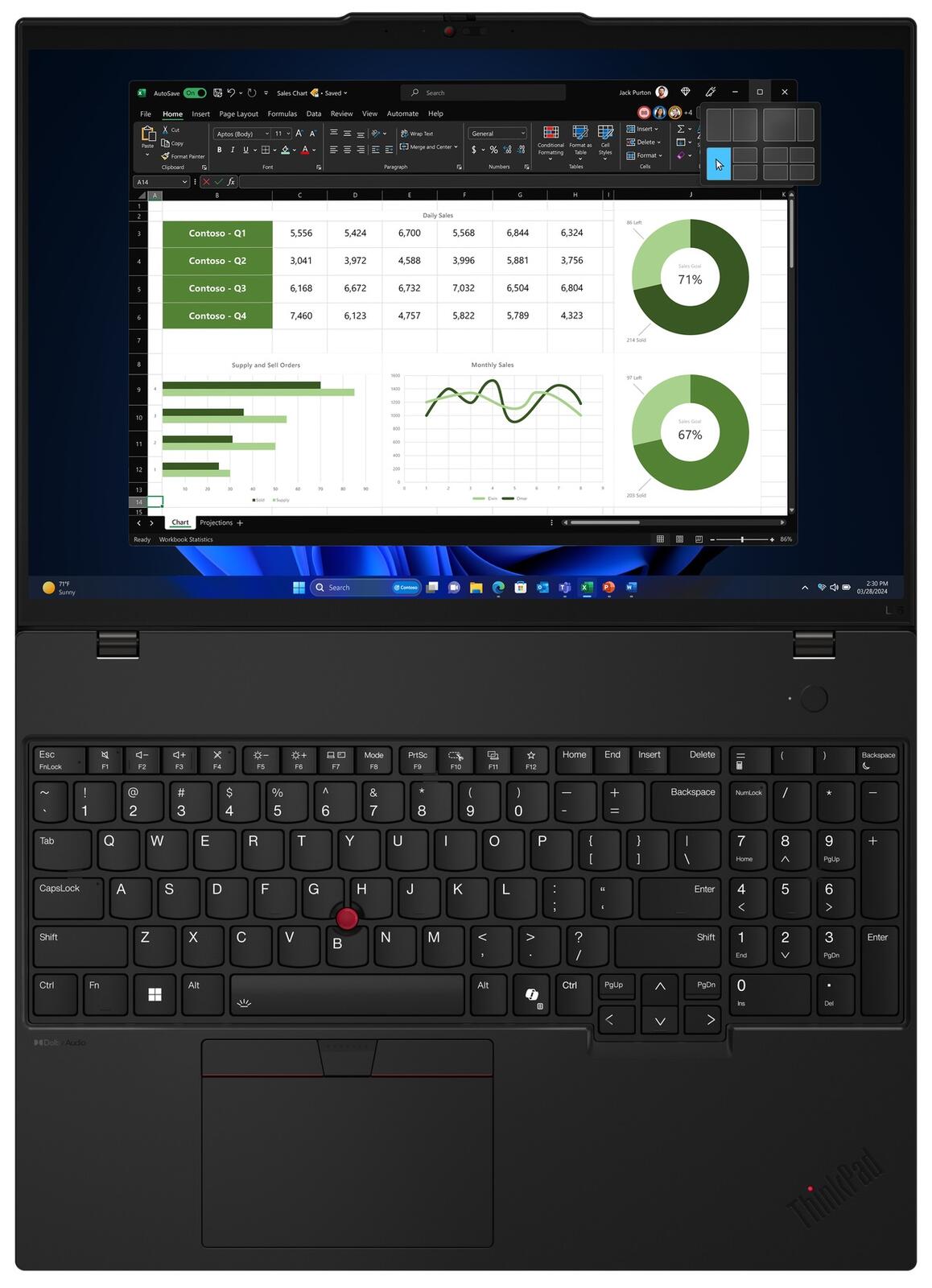Lenovo ThinkPad L16 Gen 1 AMD Ryzen 7 PRO 7735U Notebook 40,6 cm (16")