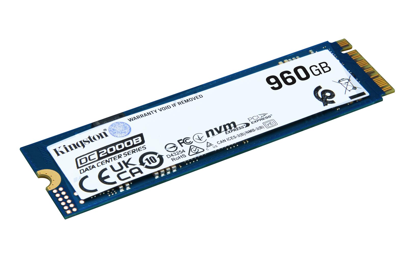 Kingston DC2000B PCIe 4.0 NVMe M.2 SSD - 960GB