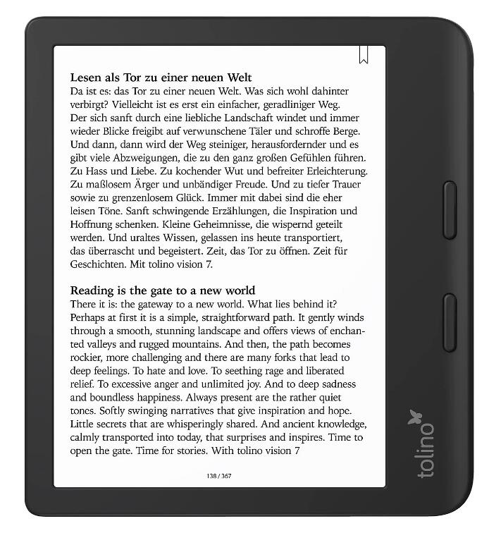 tolino vision color - eBook-Reader, Schwarz