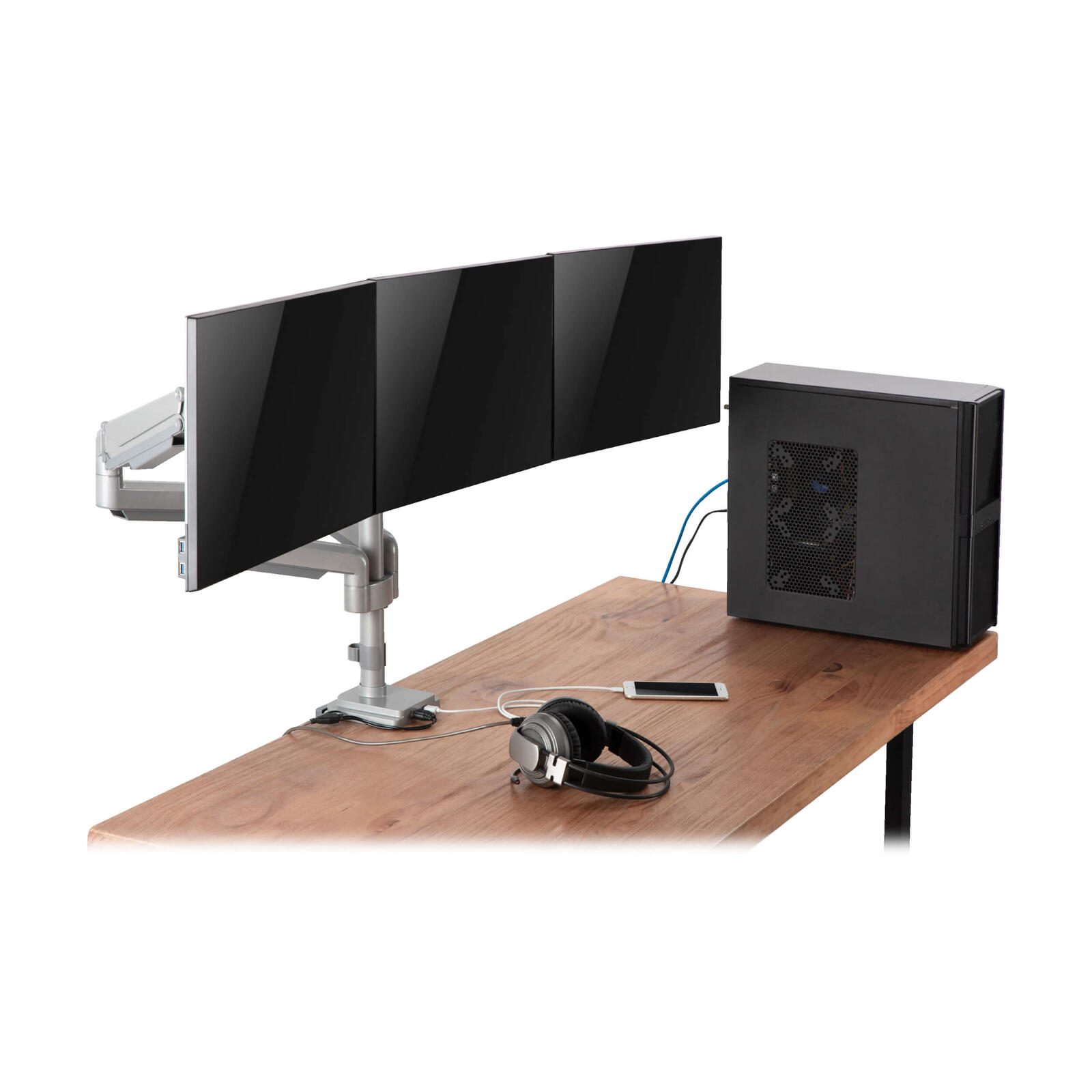 Eaton Monitor Arm Triple Display Flex mit Tischklemme