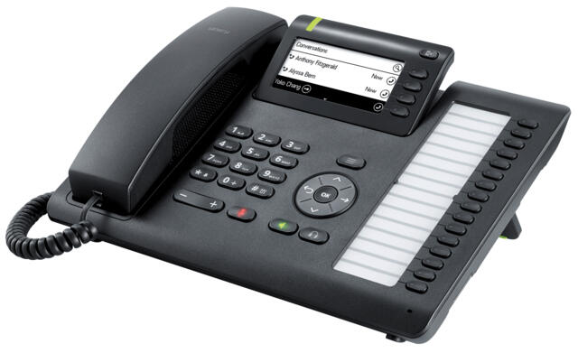 Unify OpenScape Desk Phone CP400 VoIP-Telefon, schwarz
