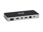 Eaton Tripp Lite Series USB Docking Station Triple Display 4K HDMI mDP schwarz