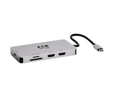Eaton Tripp Lite Series USB Docking Station USB-C Dual Display 4K 60Hz HDMI grau
