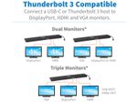 Eaton Tripp Lite Series USB Docking Station USB-C Triple Display 4K HDMI DP schwarz
