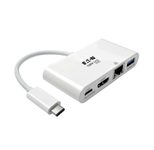 Eaton Tripp Lite Series USB Docking Station Multiport Adapter weiß