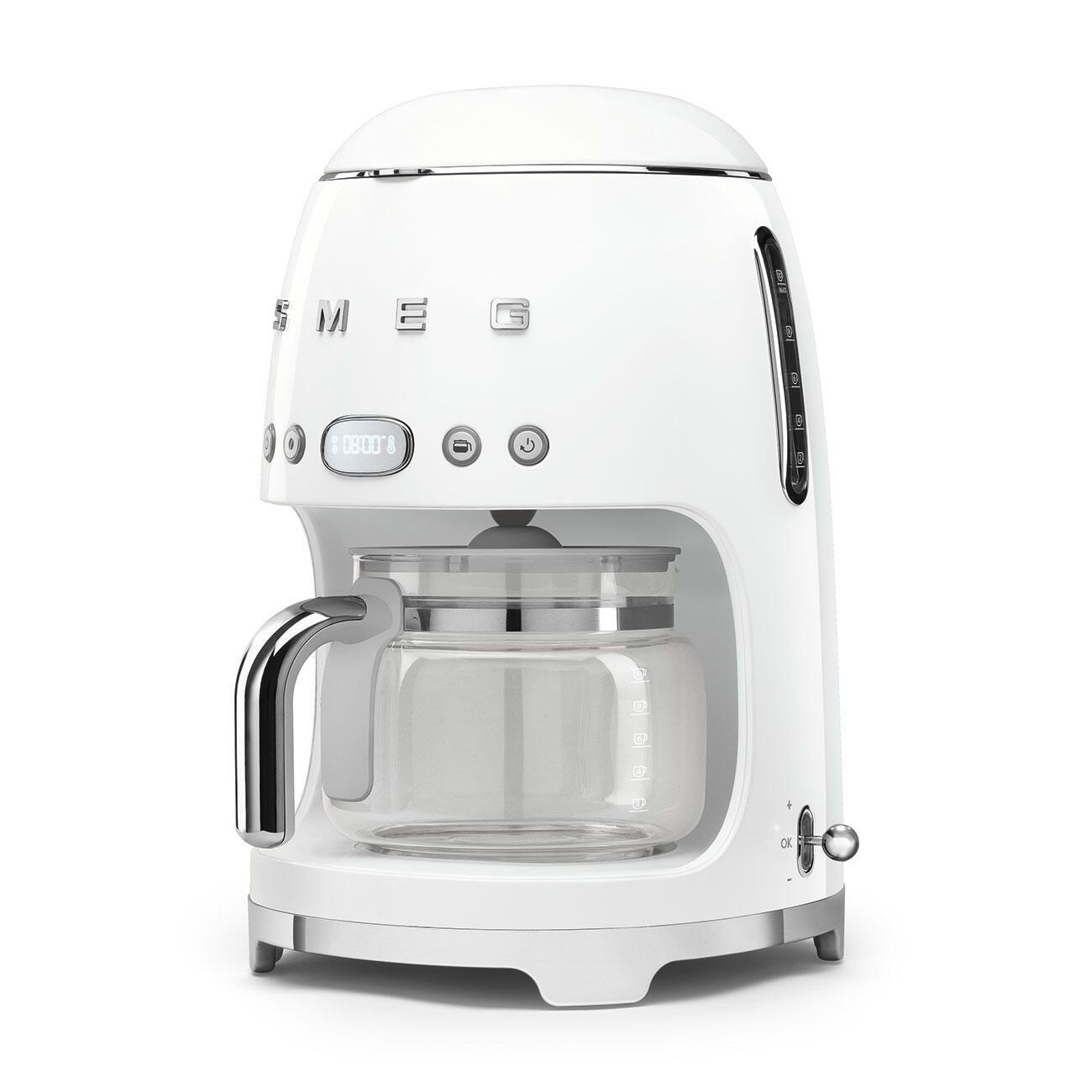 SMEG Filter-Kaffeemaschine 50's Style DCF02WHEU, weiß