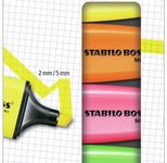 STABILO Textmarker BOSS MINI gelb, orange, pink, grün, blau