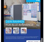 FRANKEN Magnetrahmen selbstklebend PRO A4 schwarz