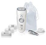 Braun Silk-épil 7 SensoSmart 7/870 Epiliergerät, Silber, Weiß