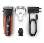 Braun Rasierer Series 3 3030s Rot-Schwarz (112587)