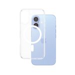PanzerGlass® HardCase Transparent Weiß MagSafe für iPhone 16