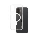 CARE by PanzerGlass® Flagship Case Transparent Urban Combat Weiß MagSafe für iPhone 16 Plus