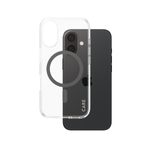 CARE by PanzerGlass® Flagship Case Transparent Urban Combat Schwarz MagSafe für iPhone 16