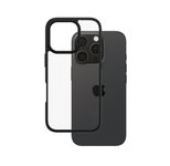 CARE by PanzerGlass® Flagship Case Transparent Urban Combat Schwarz Rahmen für iPhone 16 Pro