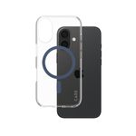 CARE by PanzerGlass® Flagship Case Transparent Urban Combat Blau MagSafe für iPhone 16
