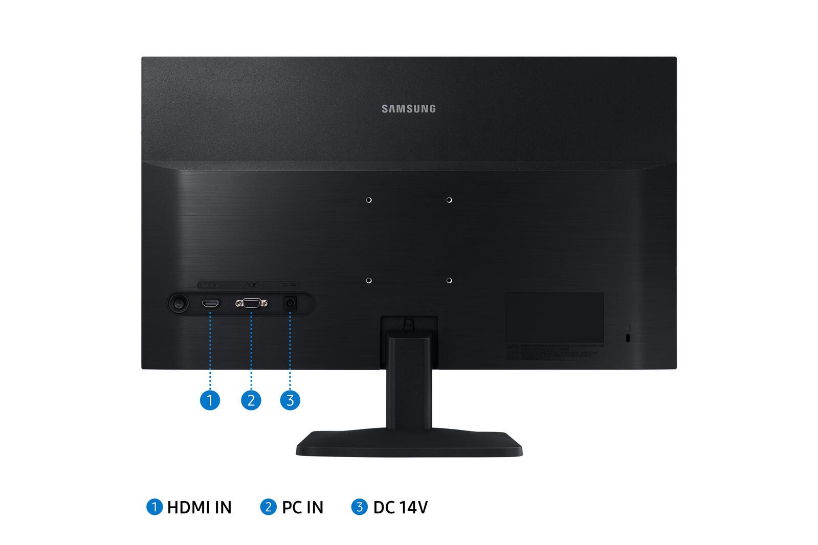 Samsung S33A LED display 61 cm (24") 1920 x 1080 Pixel Full HD Schwarz