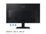 Samsung S33A LED display 61 cm (24") 1920 x 1080 Pixel Full HD Schwarz