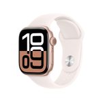 Apple Watch Series 10 Aluminiumgehäuse GPS 42mm Rosegold (Sportarmband blassrosa) M/L