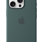 Apple Silikon Case iPhone 16 Pro mit MagSafe (seegrün)