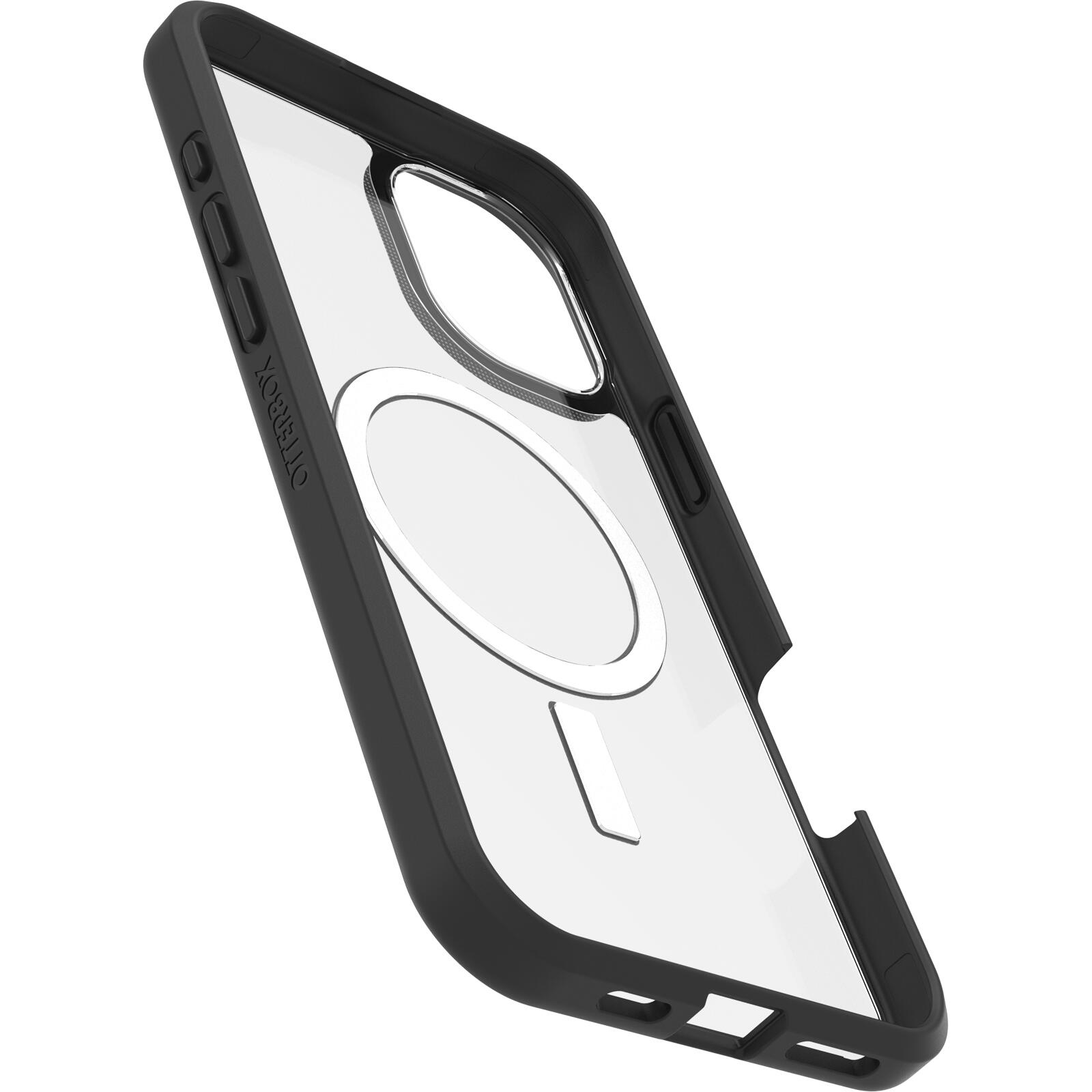 OtterBox React MagSafe Apple iPhone 16 Plus Black Crystal - clear/black