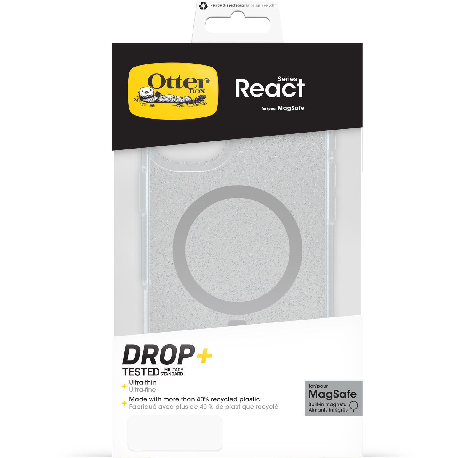 OtterBox React MagSafe Apple iPhone 16 Plus Stardust - clear