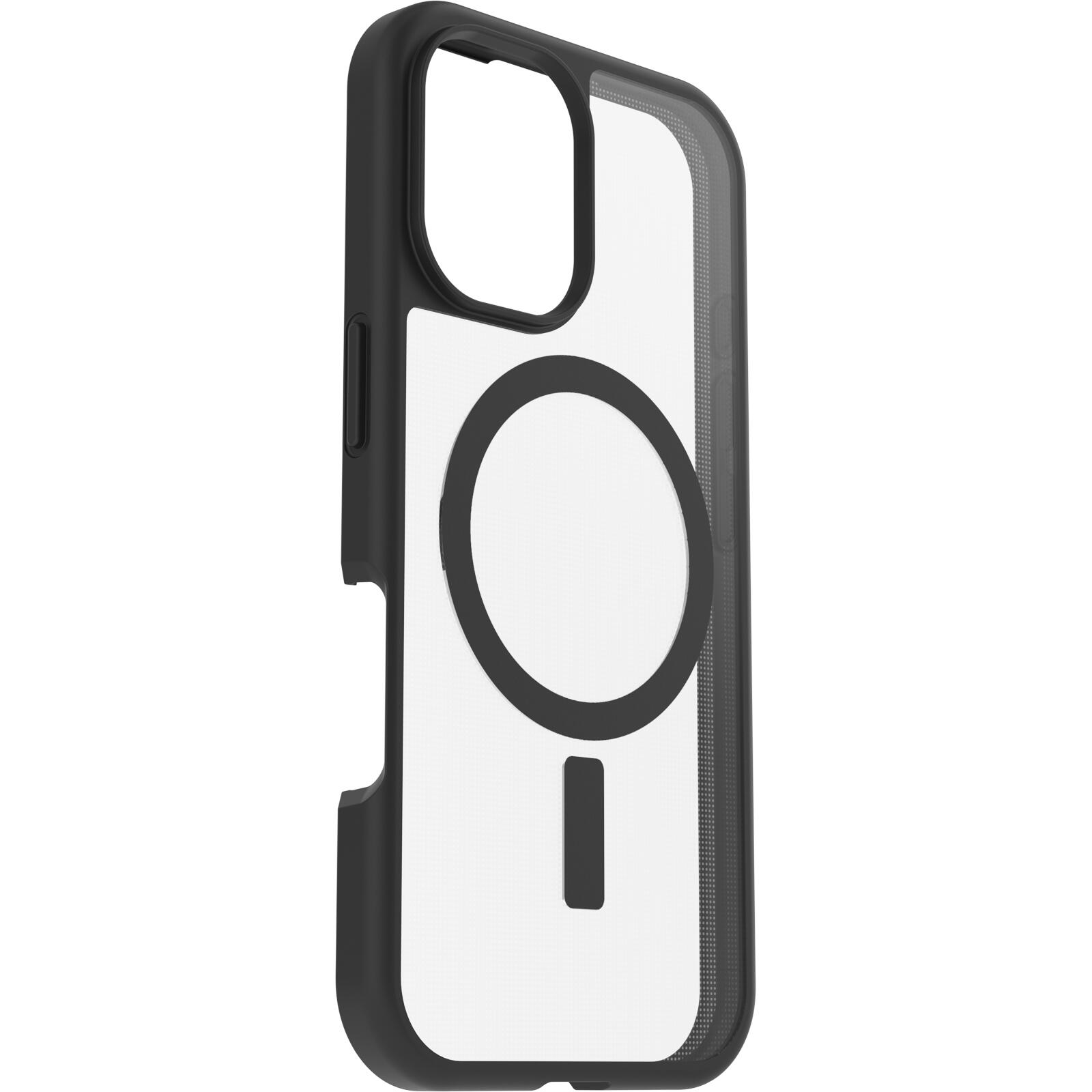 OtterBox React MagSafe Apple iPhone 16 Black Crystal - clear/black