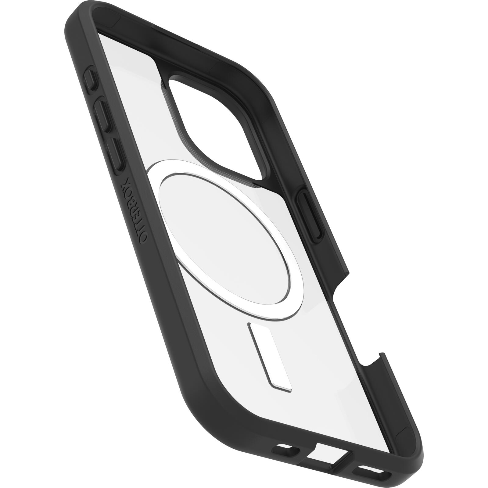 OtterBox React MagSafe Apple iPhone 16 Black Crystal - clear/black