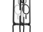 OtterBox React Necklace MagSafe Apple iPhone 16 Black Crystal - clear/black