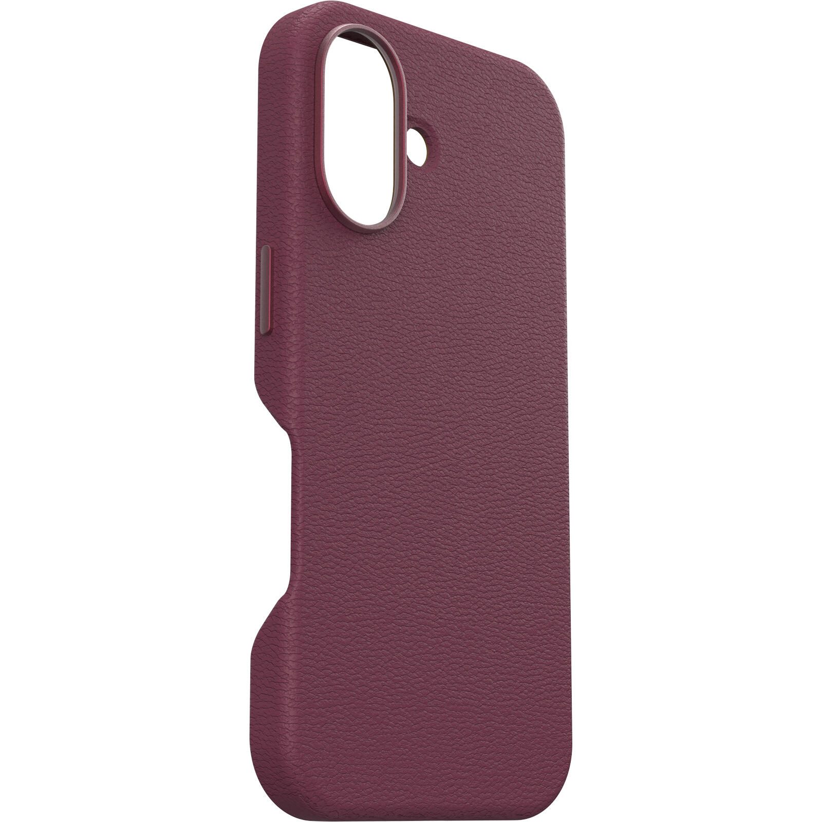 OtterBox Symmetry Cactus Leather Apple iPhone 16 Maroon Bells - red