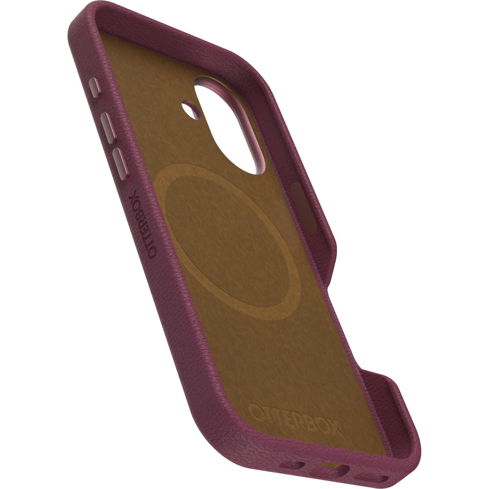 OtterBox Symmetry Cactus Leather Apple iPhone 16 Maroon Bells - red