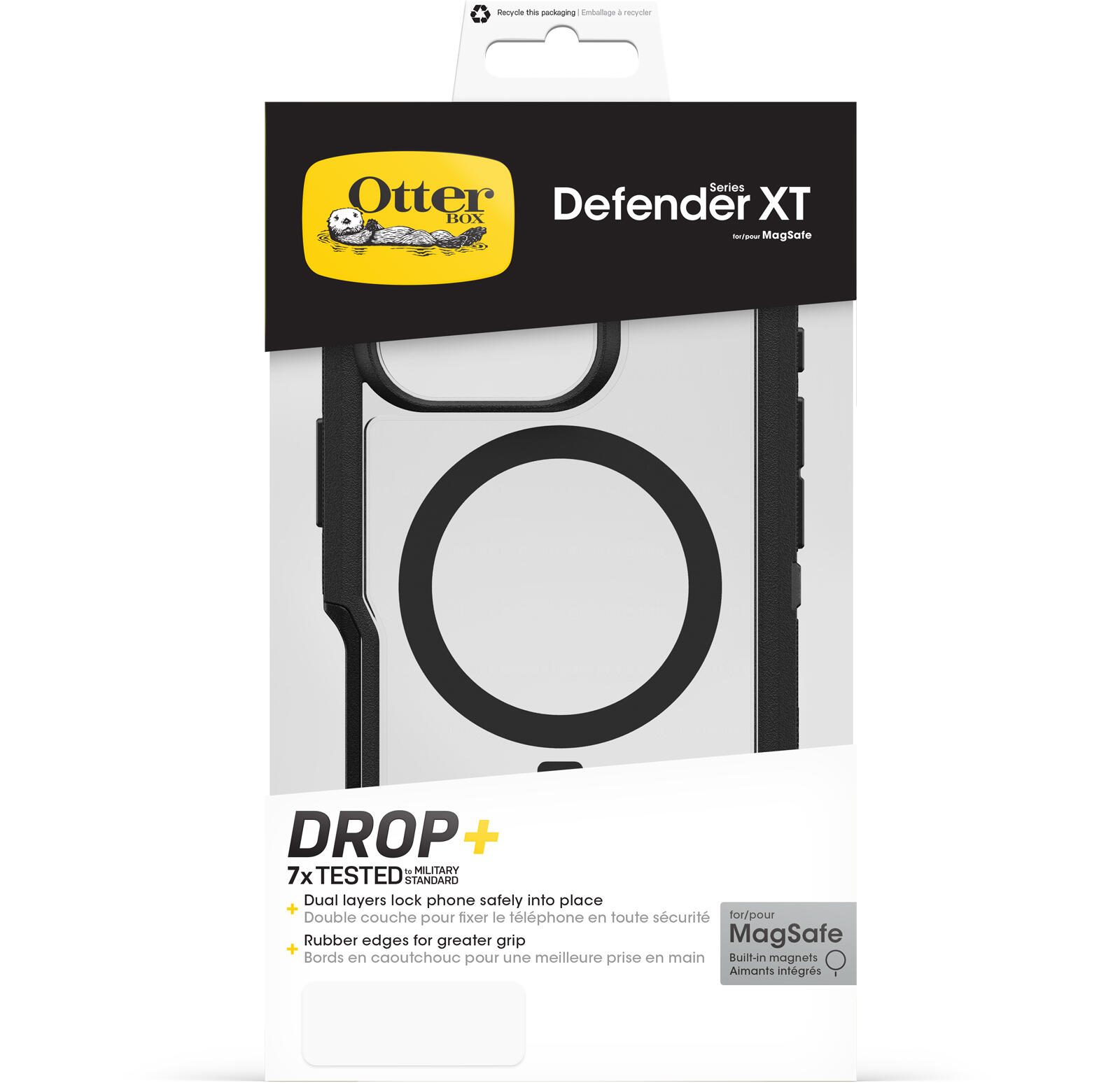 OtterBox Defender XT Clear Apple iPhone 16 Pro Dark Side - clear/black