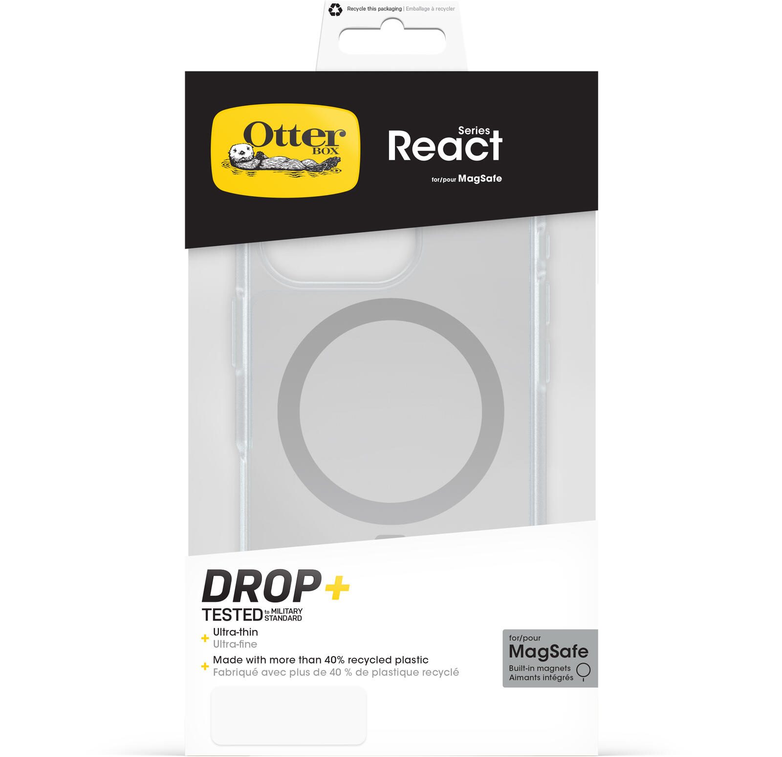 OtterBox React MagSafe Apple iPhone 16 Pro - clear