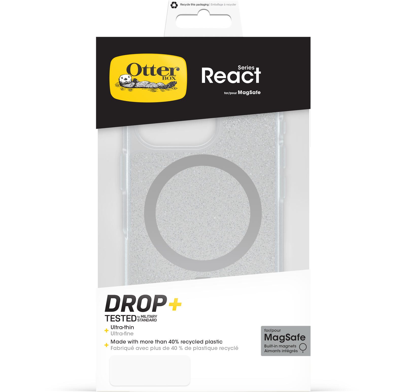 OtterBox React MagSafe Apple iPhone 16 Pro Stardust - clear