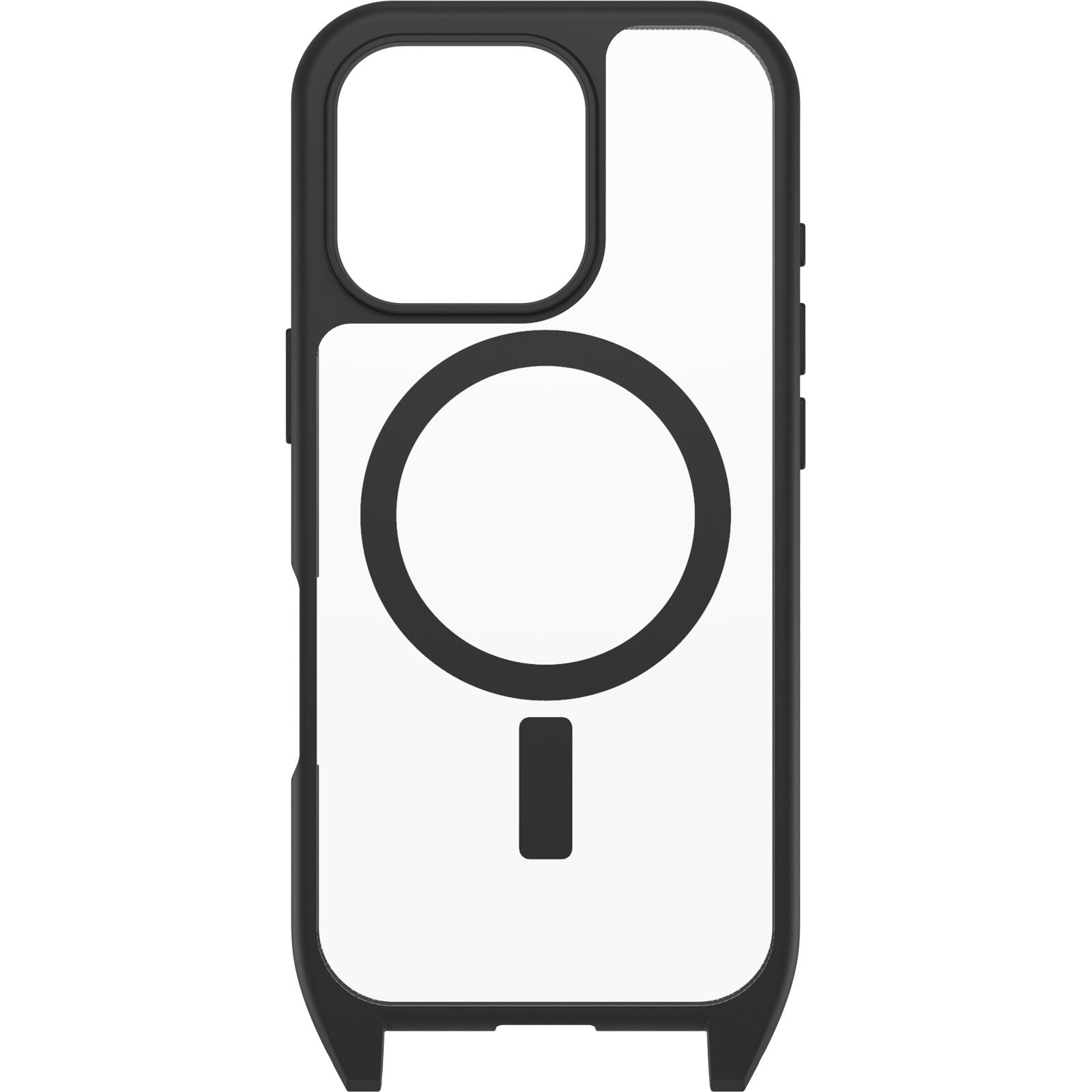 OtterBox React Necklace MagSafe Apple iPhone 16 Pro Black Crystal - clear/black