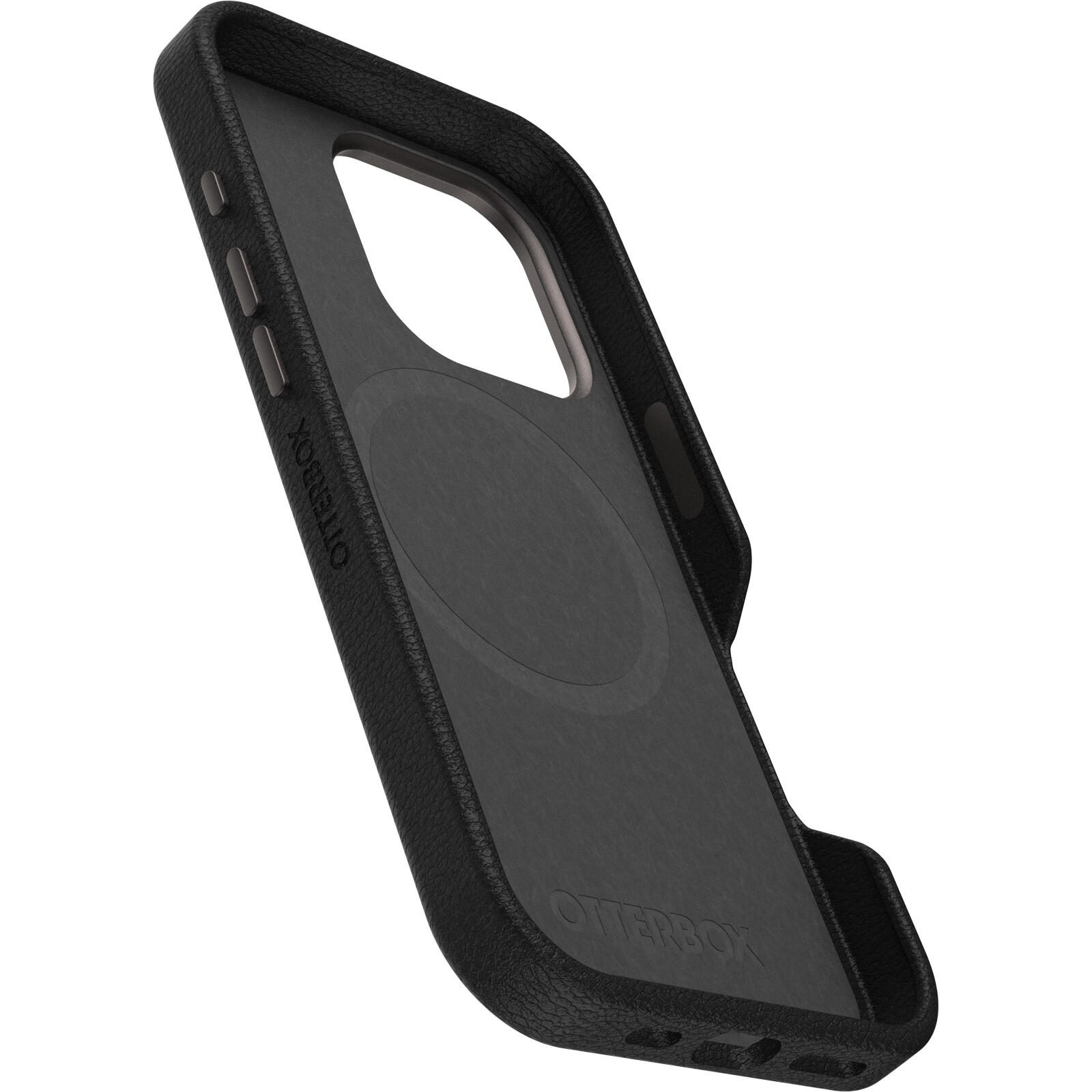 OtterBox Symmetry Cactus Leather Apple iPhone 16 Pro Noir Ash - black