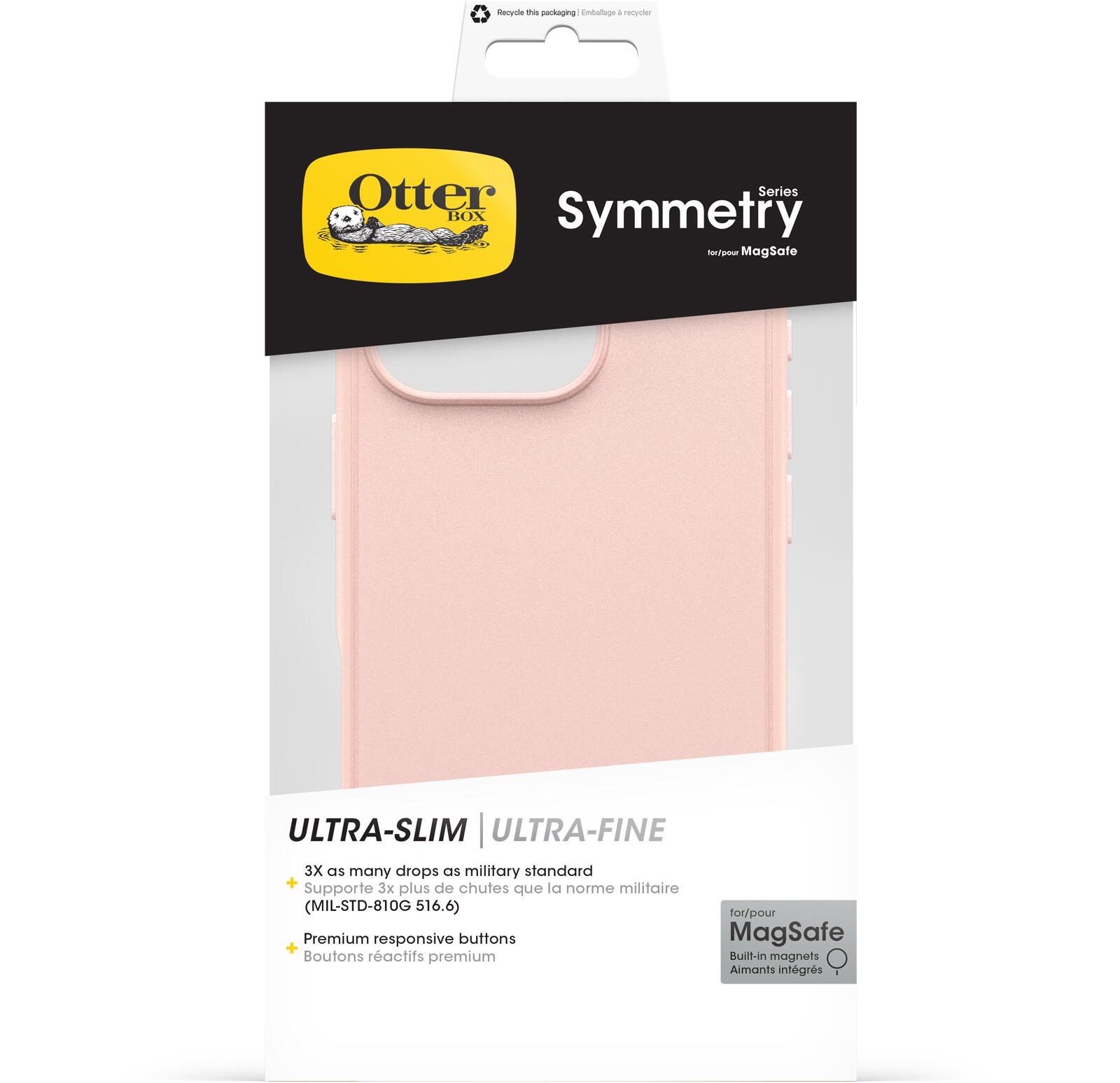OtterBox Symmetry MagSafe Apple iPhone 16 Pro Ballet Shoes - rose
