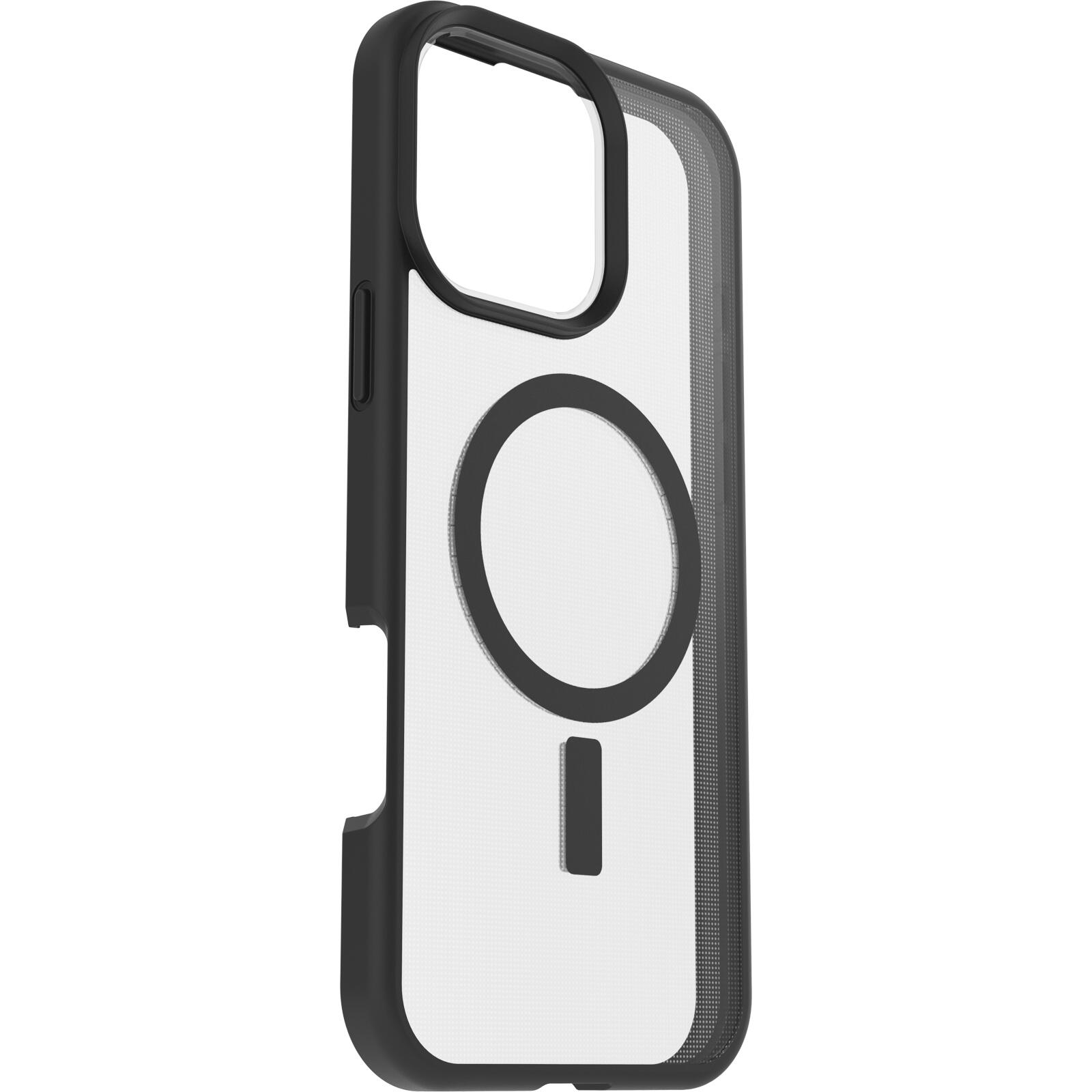 OtterBox React MagSafe Apple iPhone 16 Pro Max Black Crystal - clear/black