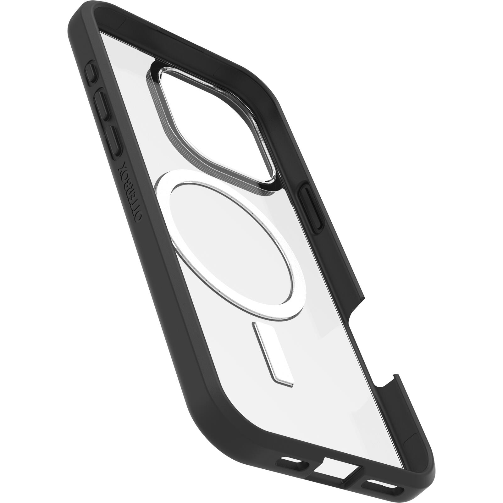 OtterBox React MagSafe Apple iPhone 16 Pro Max Black Crystal - clear/black
