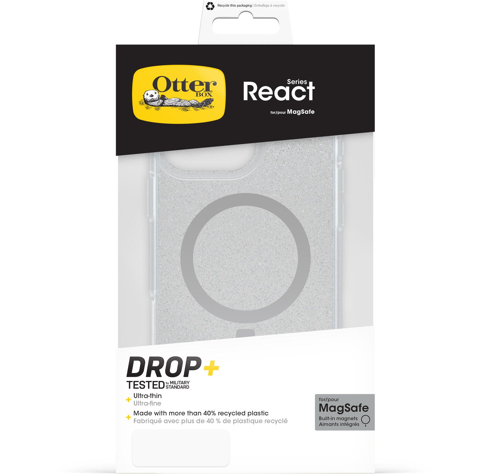 OtterBox React MagSafe Apple iPhone 16 Pro Max Stardust - clear