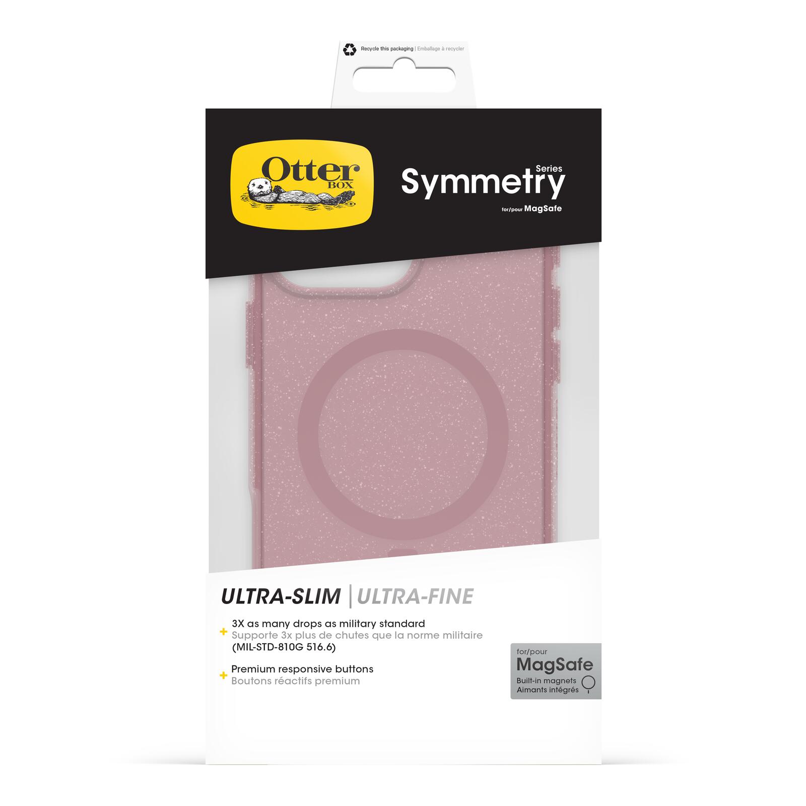 OtterBox Symmetry Clear MagSafe Apple iPhone 16 Pro Max Thimbleberry - pink