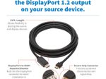 Eaton Tripp Lite Series DisplayPort 1.2 zu HDMI Active Adapterkabel (Stecker/Stecker), 4K 60 Hz, HDR, Secure-Grip Plugs, Schwarz, 10 ft. (3.1 m)