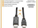Eaton Tripp Lite Series DisplayPort 1.2 zu HDMI Adapterkabel (DP mit Verriegelungen auf HDMI Stecker/Stecker), 4K, 6 ft. (1.8 m)