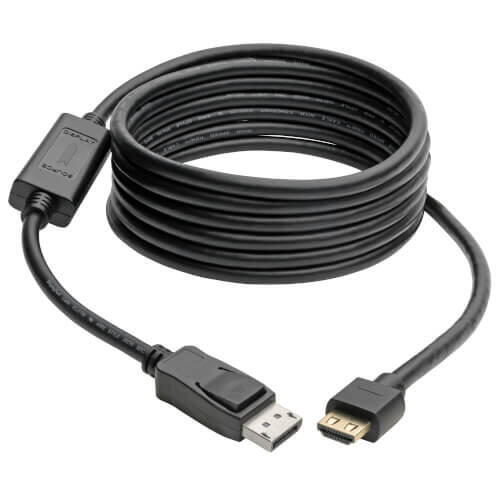 Eaton Tripp Lite Series DisplayPort 1.4 zu HDMI Active Adapterkabel (Stecker/Stecker), 4K 60 Hz, 4:4:4, HDR, HDCP 2.2, 10 ft. (3 m)