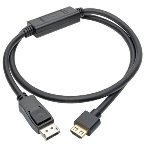 Eaton Tripp Lite Series DisplayPort 1.4 zu HDMI Active Adapterkabel (Stecker/Stecker), 4K 60 Hz, 4:4:4, HDR, HDCP 2.2, 3 ft. (0.9 m)