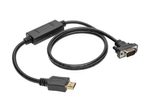 Eaton Tripp Lite Series HDMI zu VGA Active Adapterkabel (HDMI auf Niedrigprofil HD15 Stecker/Stecker), 6 ft. (1.8 m)