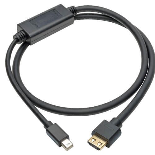 Eaton Tripp Lite Series Mini DisplayPort 1.4 zu HDMI Active Adapterkabel (Stecker/Stecker), 4K 60 Hz, 4:4:4, HDR, HDCP 2.2, 3 ft. (0.9 m)