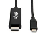 Eaton Tripp Lite Series USB-C zu HDMI Adapterkabel (Stecker/Stecker), 4K 60 Hz, 4:4:4, Thunderbolt 3 Compatible, Schwarz, 6 ft. (1.8 m)