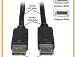 Eaton Tripp Lite Series DisplayPort Kabel mit Verriegelungen, 4K @ 30 Hz, (Stecker/Stecker) 30 ft. (9.14 m)