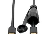 Eaton Tripp Lite Series High-Speed HDMI Kabel (Stecker/Stecker) - 4K 60 Hz, HDR, Industrial, IP68, Hooded Verbinder, Schwarz, 12 ft. (3.66 m)
