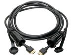 Eaton Tripp Lite Series High-Speed HDMI Kabel (Stecker/Stecker) - 4K 60 Hz, HDR, Industrial, IP68, Hooded Verbinder, Schwarz, 12 ft. (3.66 m)